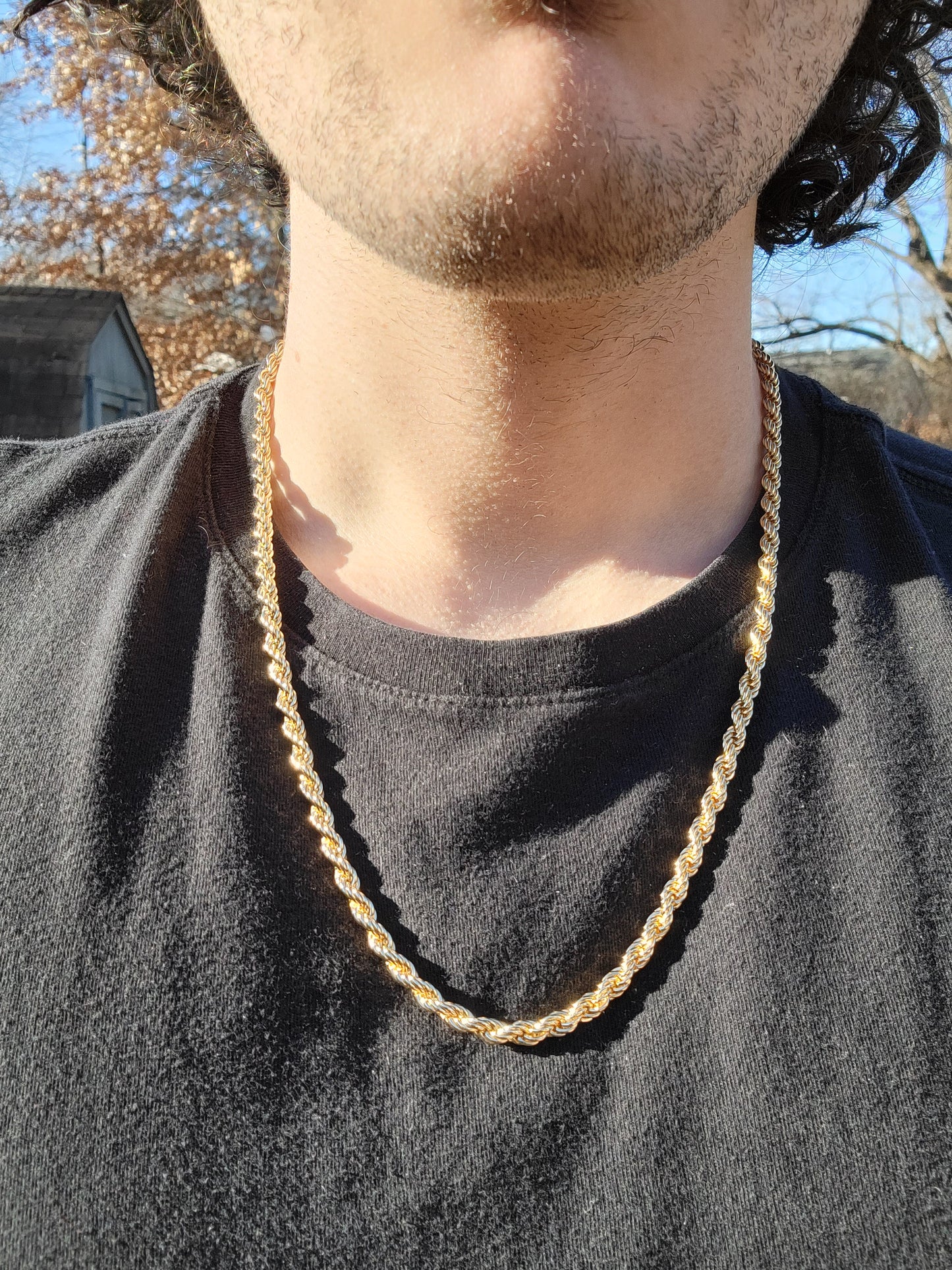 Rope Chain in Yellow Gold