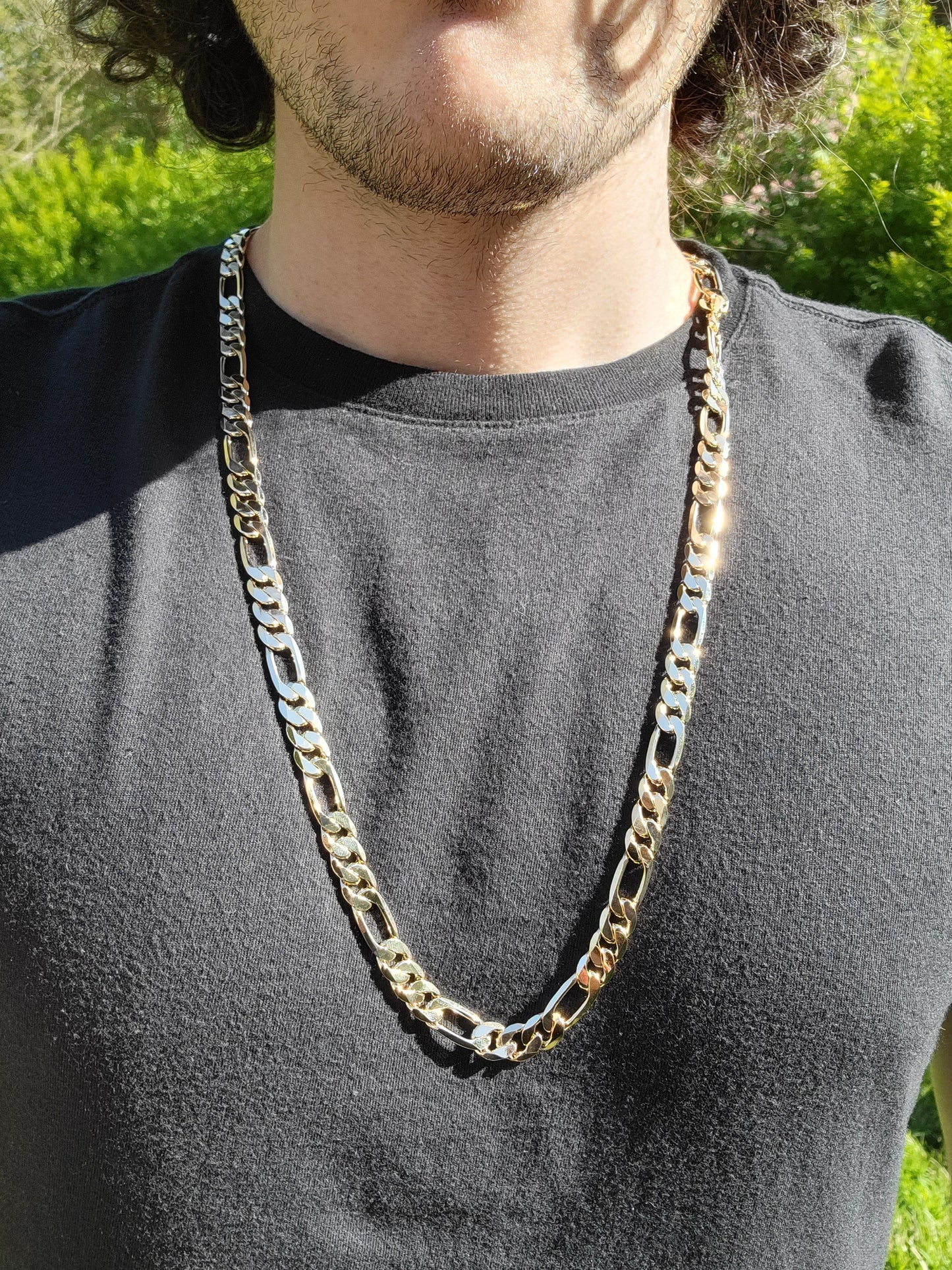 14k Gold Style 10mm Figaro Chain