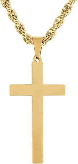 14k Gold Layered True Cross 5mm Rope Chain