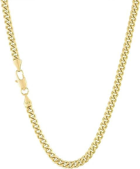 14k Gold Layered Curb Chain XD Cross Pendant INRI