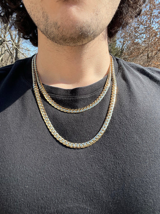 14k Gold Plated 6mm Miami Chain Necklace