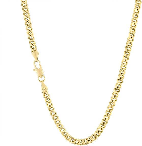 14k Gold Layered Vivo Cross on Curb Chain